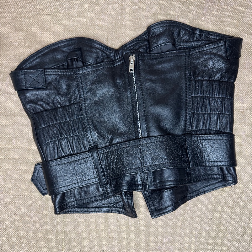 Rat & Boa Black Leather Corset - Picture 7 of 10